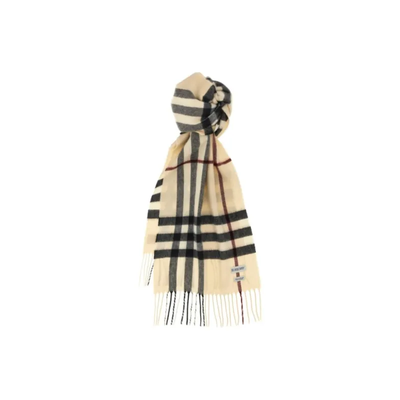 Burberry Checked Fringed Edge Scarf-1
