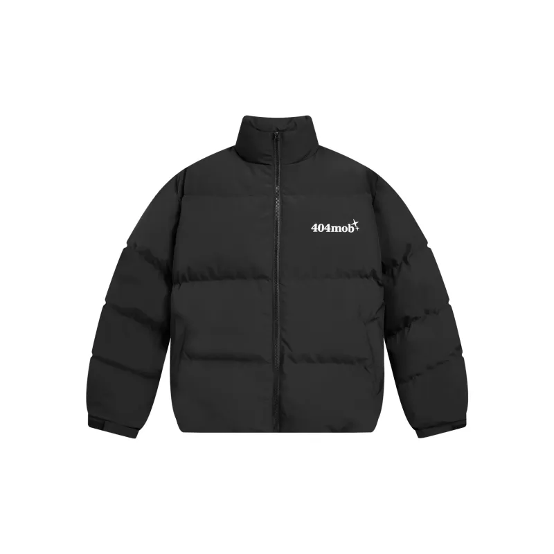 404MOB GANG Puffer Jacket Unisex Black-1