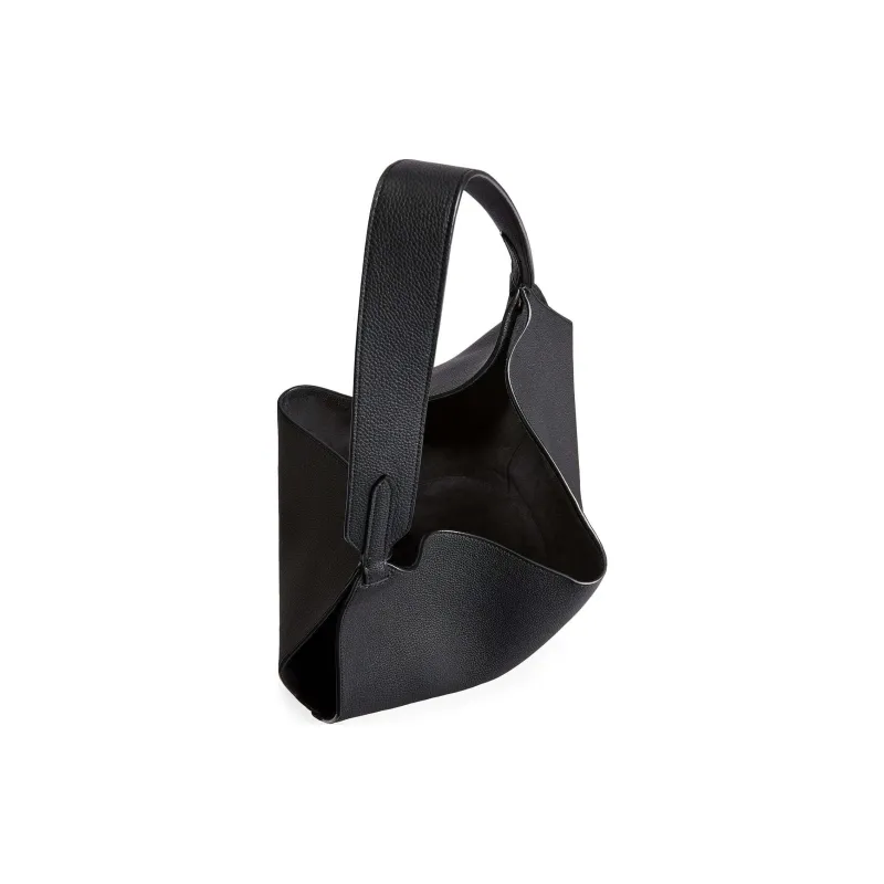 KHAITE Calfskin Tote Bag, Shopping Bag, Handbag, Shoulder Bag Trumpets Women's Black-2