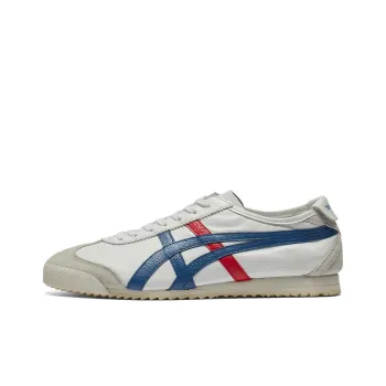 Onitsuka Tiger MEXICO 66 Anti Slip Wear Resistant Low Top Casual Shoes Unisex White Blue