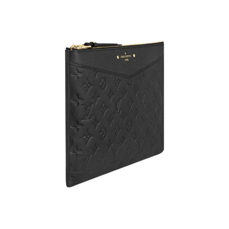 LOUIS VUITTON Daily Pouch Monogram Empreinte Black Noir-1