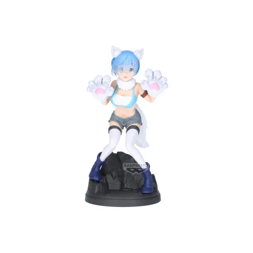 BANPRESTO Re Zero Starting Life In Another World Espresto Monster Motions  Rem, Different Colored Edition Bonus Gifts