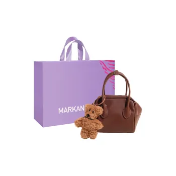 MARKANGARO Synthetic Leather Crossbody Bag Regular Women's Brown/Coffee/Black