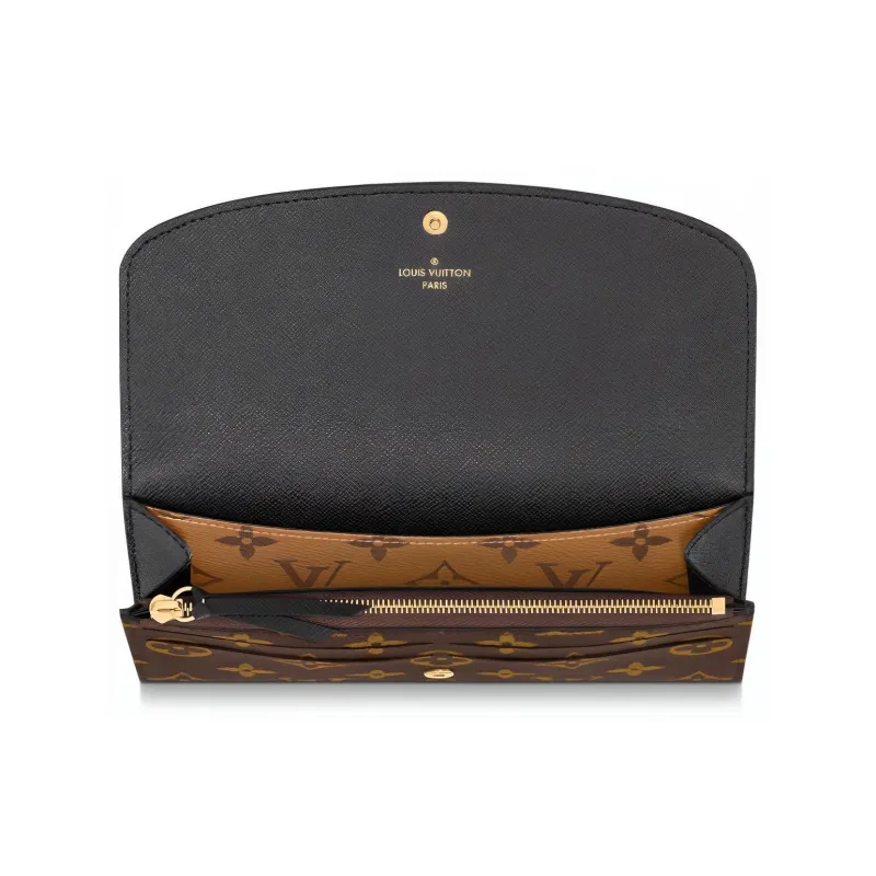 LOUIS VUITTON Emilie Wallet Monogram Reverse-2