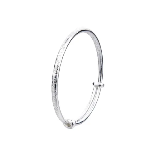 Shunqin Silver Building S999 Fine Silver Bangles Women's