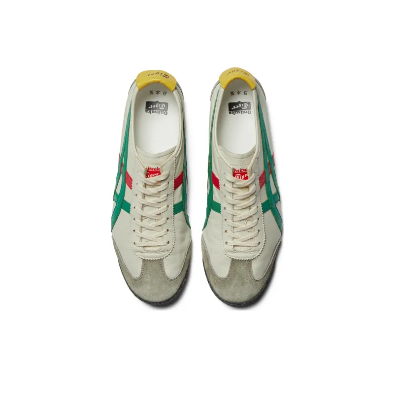 Onitsuka Tiger MEXICO 66 Anti Slip Wear Resistant Low Top Casual Shoes Unisex Beige Green-3