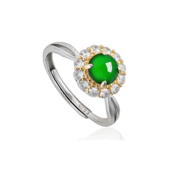 YUANYUXIANG Ice Type Jadeite Rings Women's