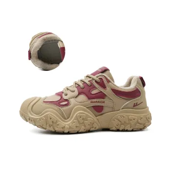 Warrior Warrior Abrasion Resistant Low Top Casual Shoes Women's Khaki Red