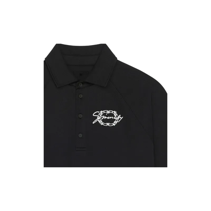 Givenchy Logo Embroidered Collared Sweatshirt-3