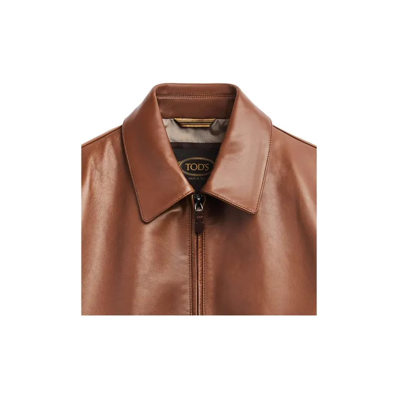 TOD'S Leather Shirt Jacket-6