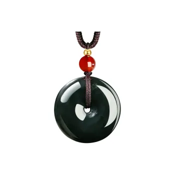 Princess Cui Hetian Jade Necklaces Green Jade Unisex
