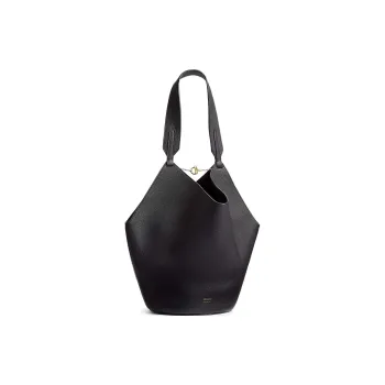 KHAITE Calfskin Tote Bag, Shopping Bag, Handbag, Shoulder Bag Trumpets Women's Black