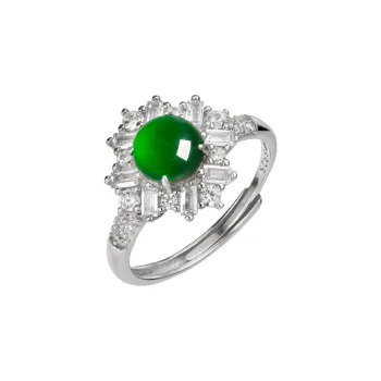 Princess Cui Ice Glutinous Jadeite Rings Unisex
