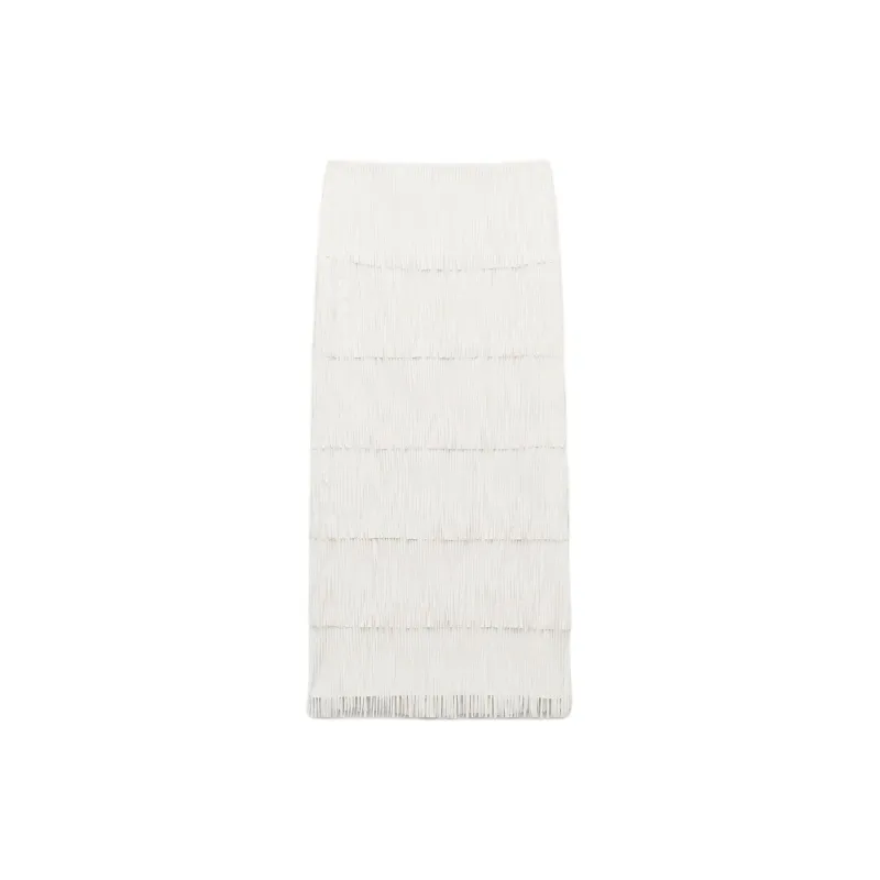 ZARA ZW Series Casual Long Skirts Women's Natural Color-1
