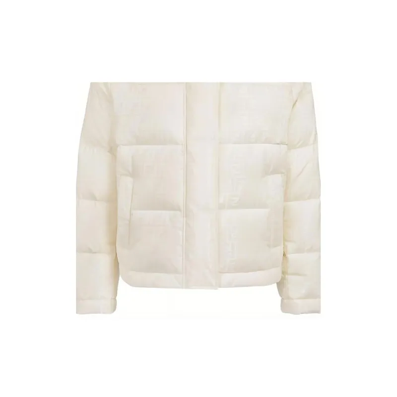FENDI FW23 Tech Fabric Down Jacket Down Jacket Women's White-6