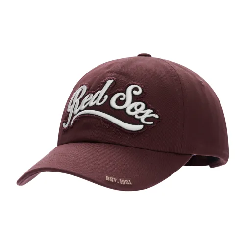 MLB Cotton Baseball Cap For Sun Protection Unisex Burgundy
