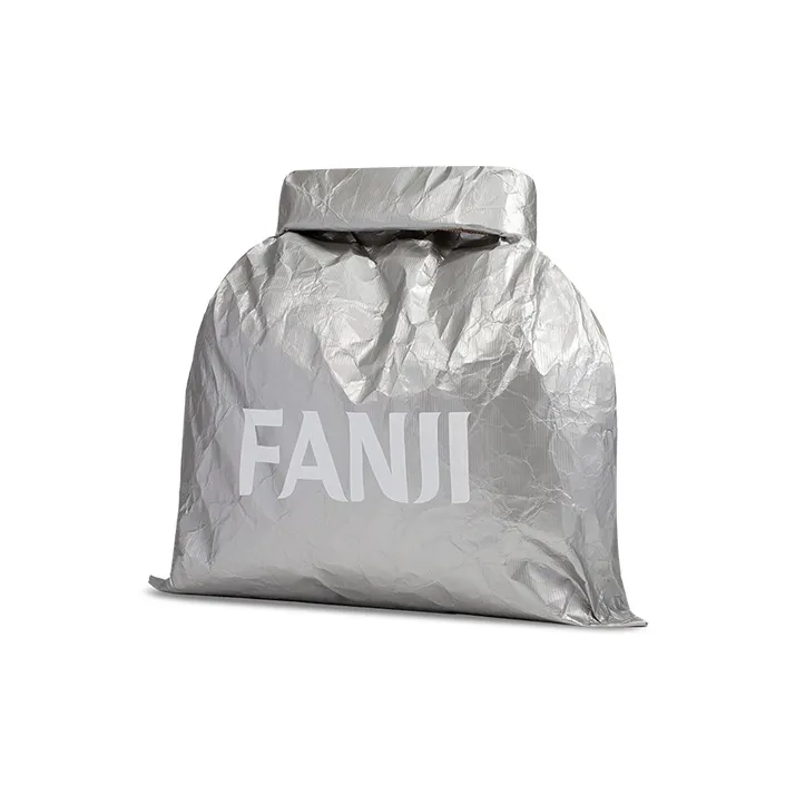 FANJI DuPont Paper Shake-It Bag Portable Storage Bag Unisex White/Black/Silver-7