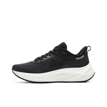 PEAK Cushioned Wear Resistant Lightweight Slip Resistant Low Top Running Shoes Women's Black Ivory
