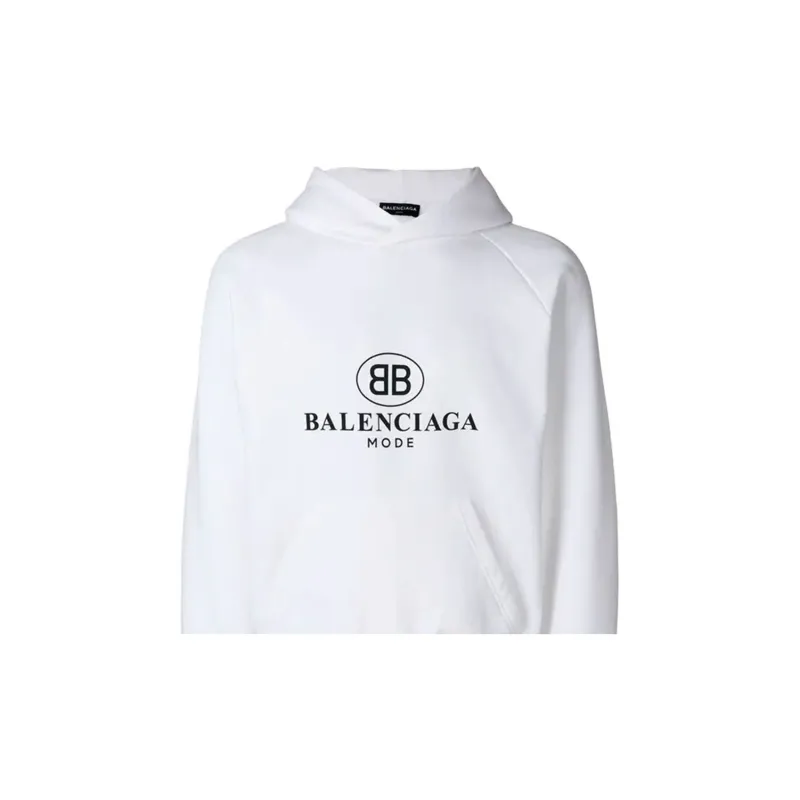 Balenciaga SS22 Sweatshirt Regular Fit Men's White-4