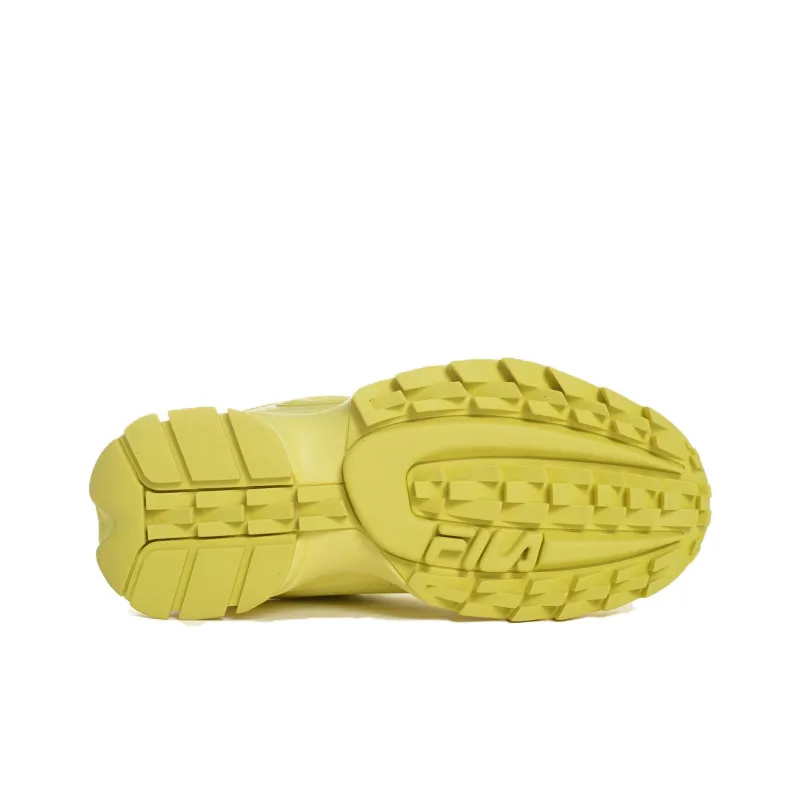 FILA DISRUPTOR II PREMIUM Anti-Slip Wear-Resistant Low-Top Casual Shoes Women's Yellow-4