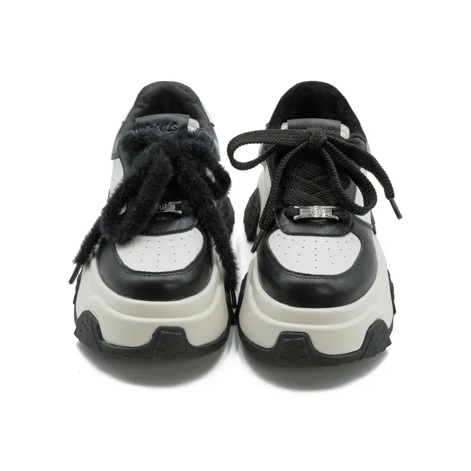 Little Sue Skateboard Shoes Women's Low Top Black/White-3