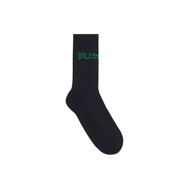 Balenciaga FW22 Mid Calf Socks Women's 1 Pack Black-2