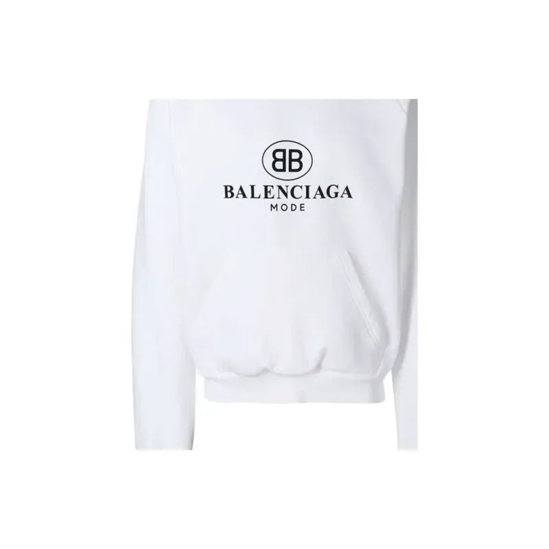 Balenciaga SS22 Sweatshirt Regular Fit Men's White-5