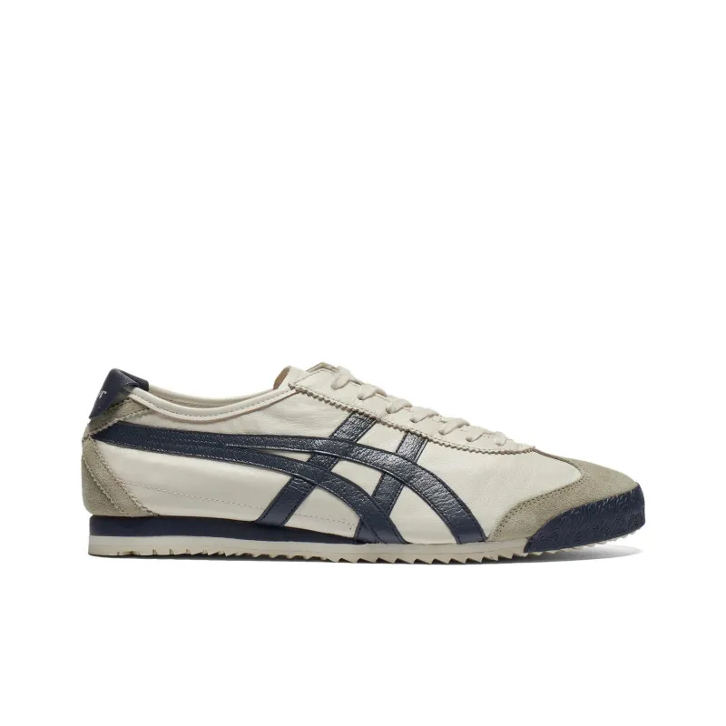 Onitsuka Tiger MEXICO 66 Anti Slip Wear Resistant Low Top Casual Shoes Unisex Beige Blue-1