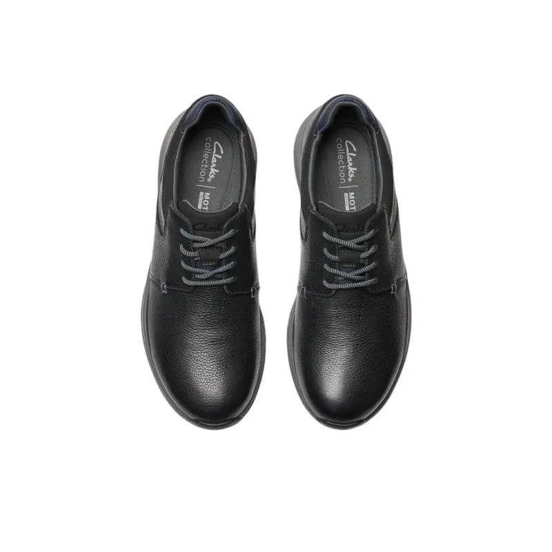 Clarks Motion Trek PT Slip Resistant Low Top Casual Shoes Men's Black-3