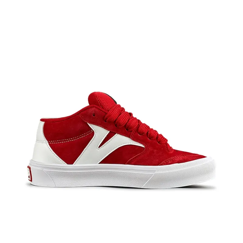 VFDF Snake Year Limited Edition Anti Slip Wear Resistant Mid Top Skateboard Shoes Unisex Red White-1