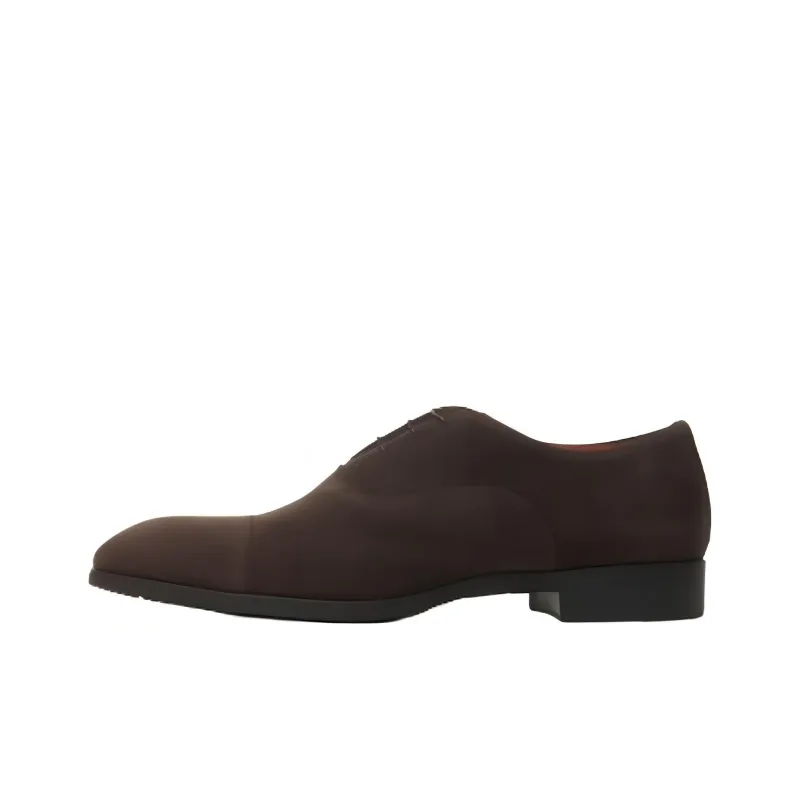 Santoni Suede Oxford Shoes-0
