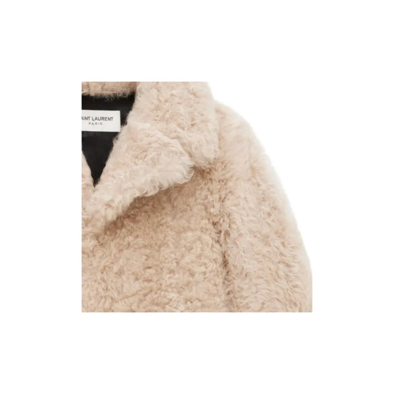 SAINT LAURENT SS24 Leather Jacket Women's Light Umber-6