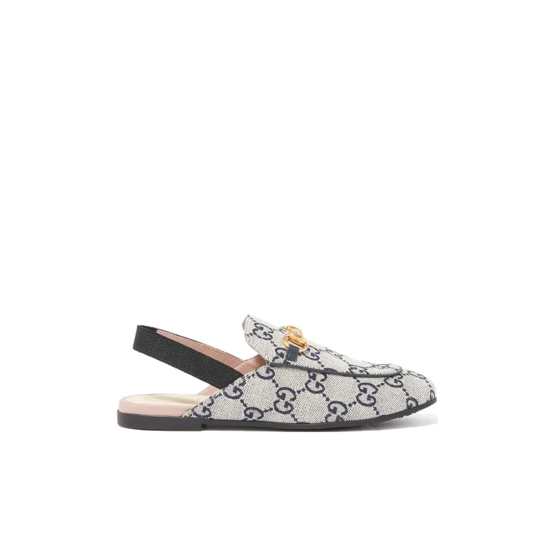 GUCCI Princetown Children's Sandals Blue White Kids'-1