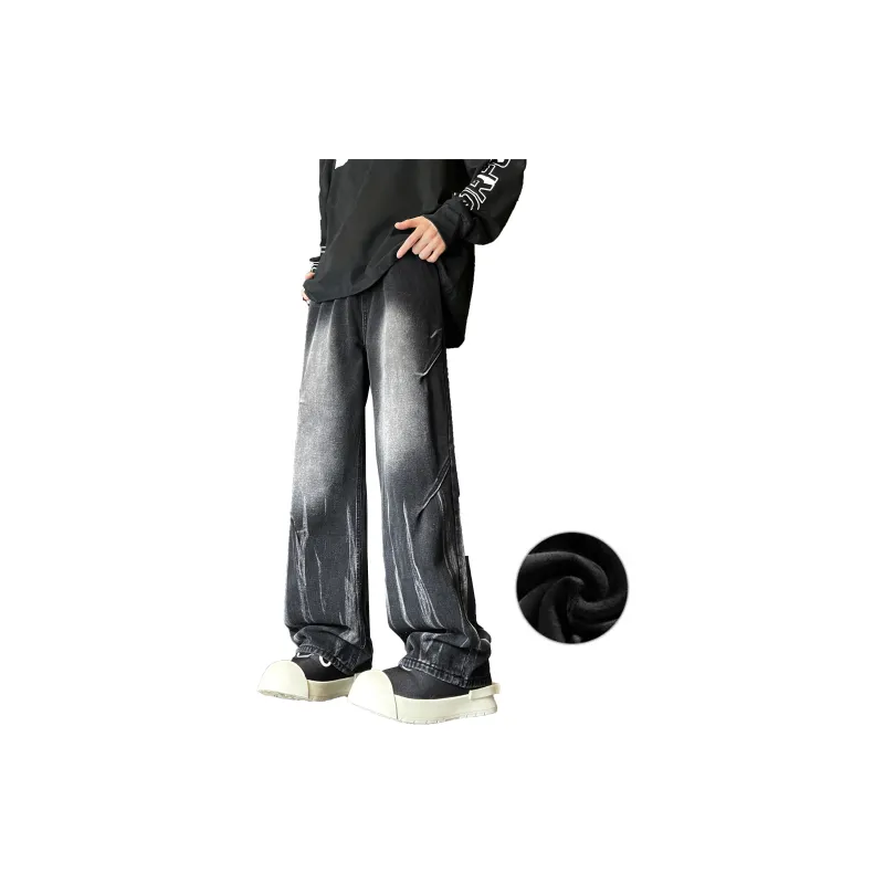 PAINT STAIN Jeans Unisex Black-4