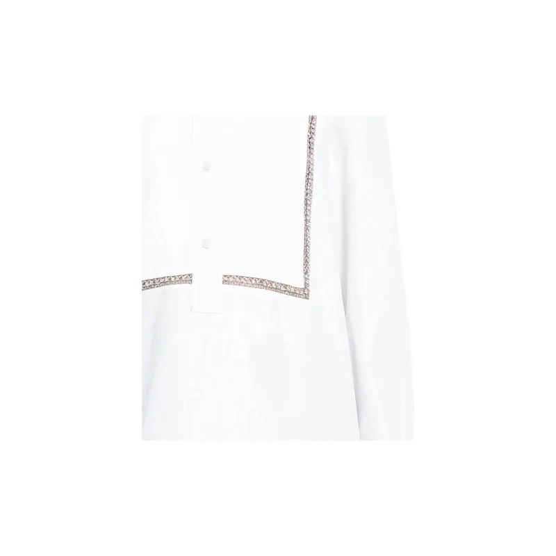 GUCCI Picqué Embellished Poplin Blouse-4