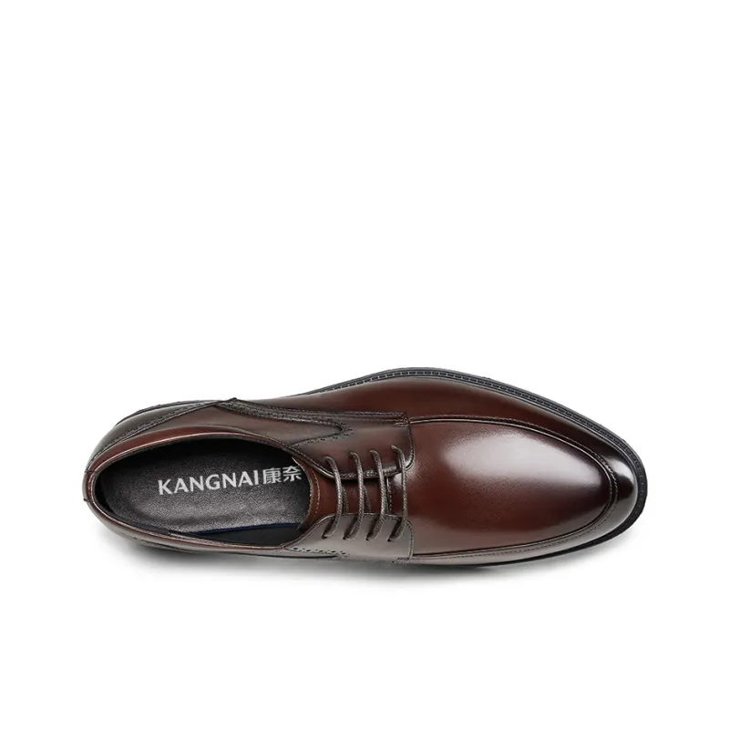 KANGNAI Business Leather Shoes Men's Black-7