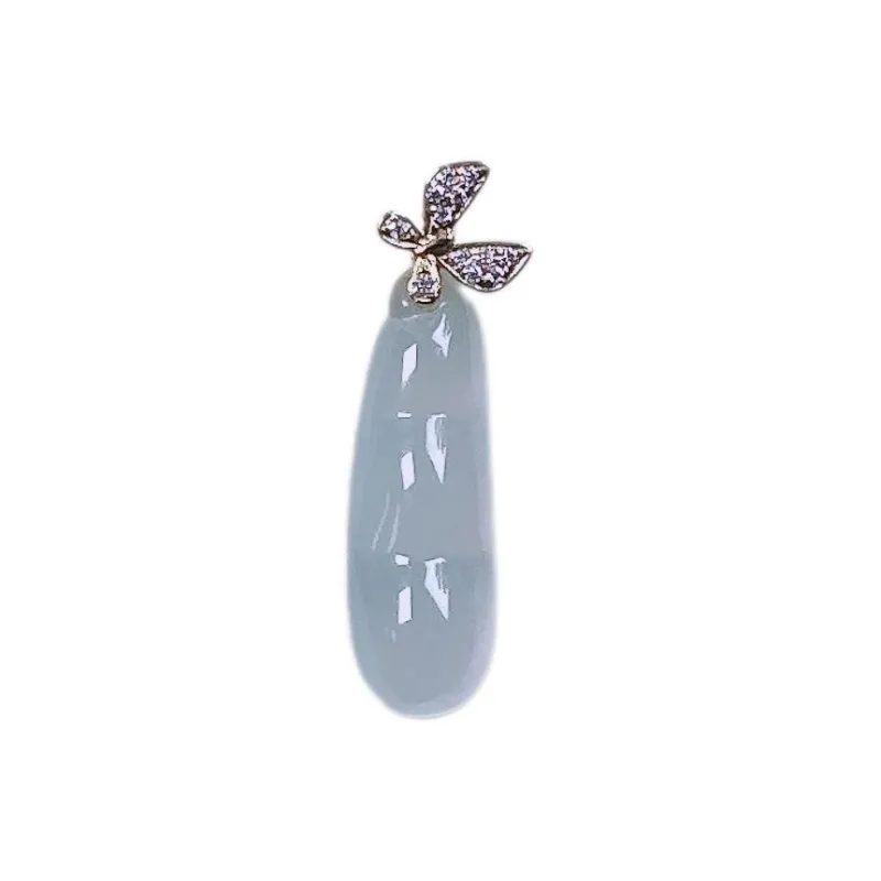 PUPAN Ice Glutinous Jadeite Pendant Women's-0