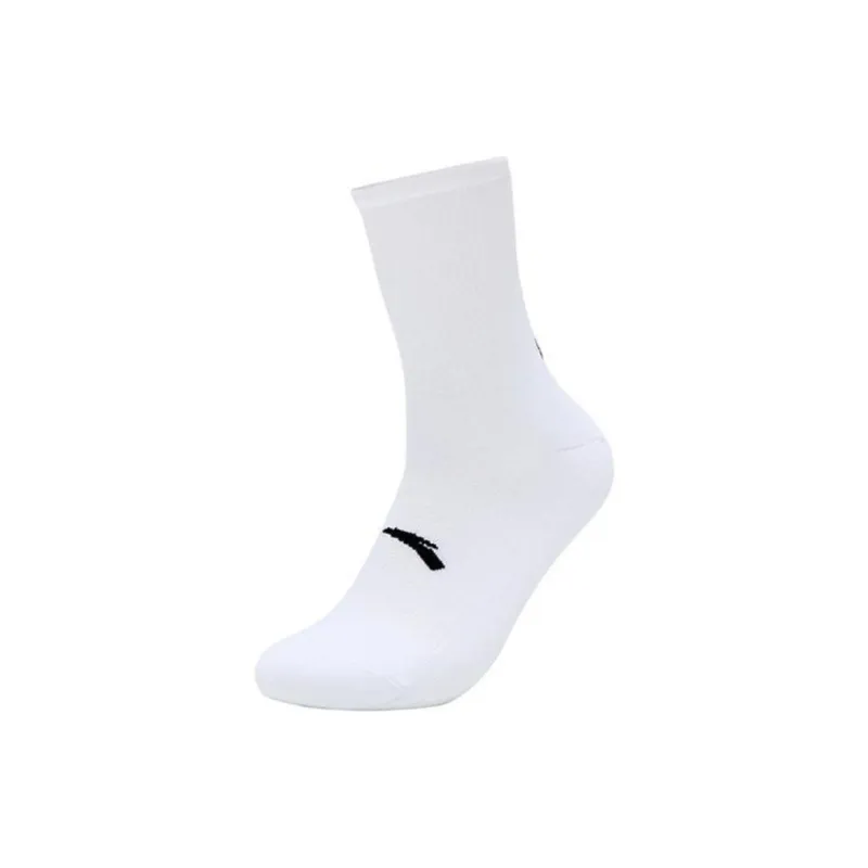 Anta Basketball Collection Knee-High Socks Men's 1 Pack Basic Black/Papyrus White-0