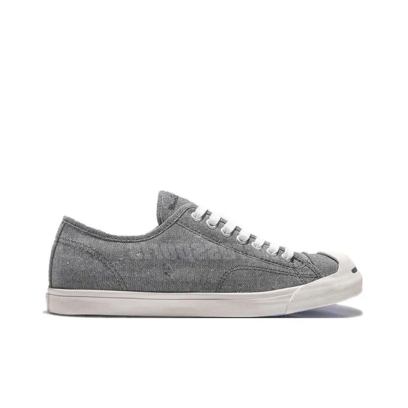 Converse Jack Purcell Anti Slip Wear Resistant Low Top Canvas Shoes Men's Gray-1