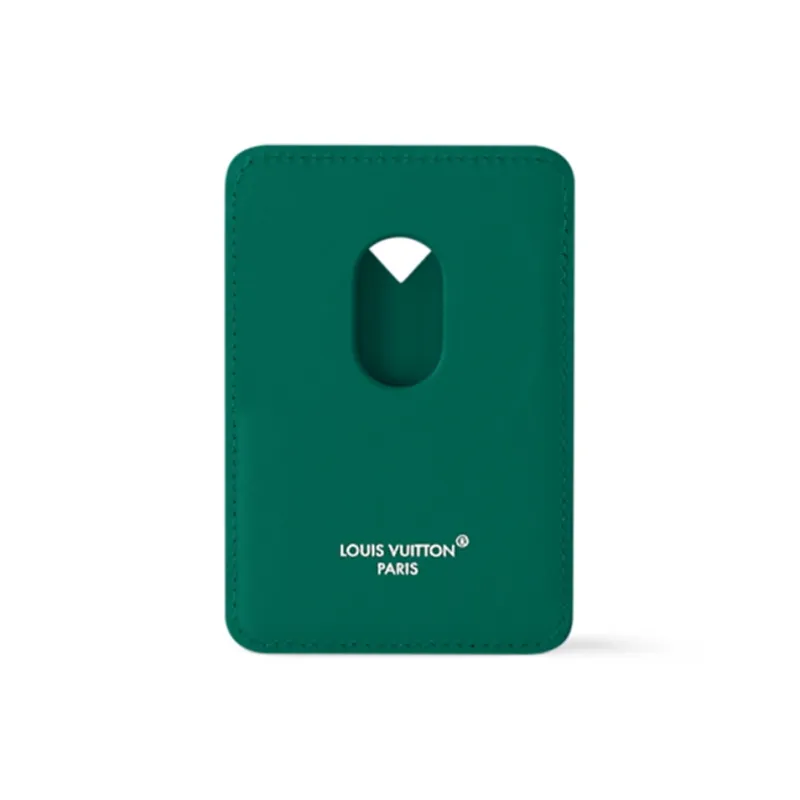 LOUIS VUITTON Coated Canvas Card Holder Women's Borneo Green-2