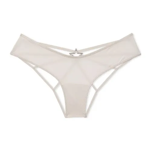 Victoria's Secret Very Sexy Smooth High Leg Cheeky Panty / Delfin Grey Underpants Women's 1 Pack Coconut White