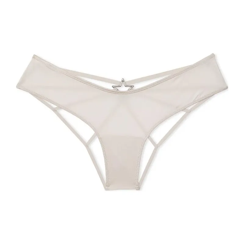 Victoria's Secret Very Sexy Smooth High Leg Cheeky Panty / Delfin Grey Underpants Women's 1 Pack Coconut White-0
