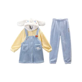 GUKOO x YUGUIGOU Pajama Set Women's Light Aqua Blue