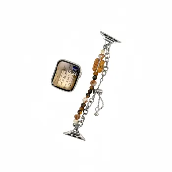 Akkerds Apple Compatibility Watch Band Tiger's Eye Stone Material