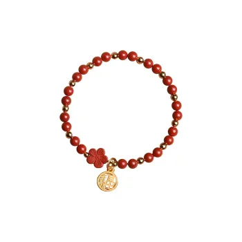 Stone On The Line Cinnabar Bracelets Women's