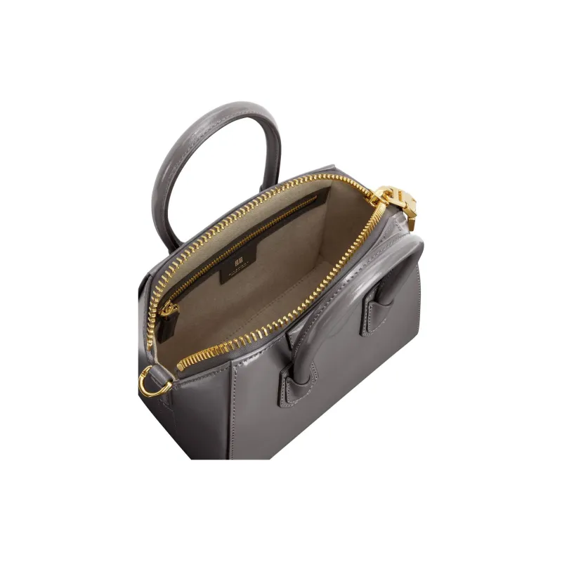 Givenchy Antigona Box Leather Shoulder Bag Crossbody Bag Handbag Mini Women's Coal Smoke-3