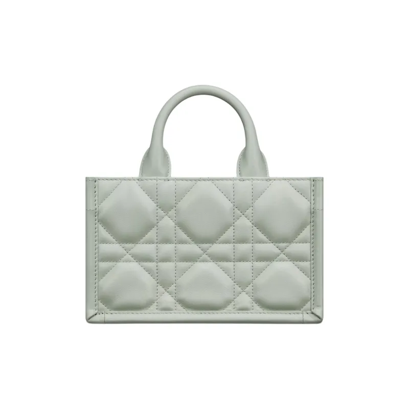 DIOR Calfskin Tote Bag, Shopping Bag, Shoulder Bag, Crossbody Bag, Handbag Mini Women's Light Green-3