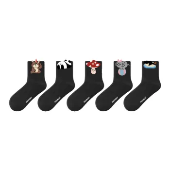 Primeet Mid Calf Socks Women's 5 Pack