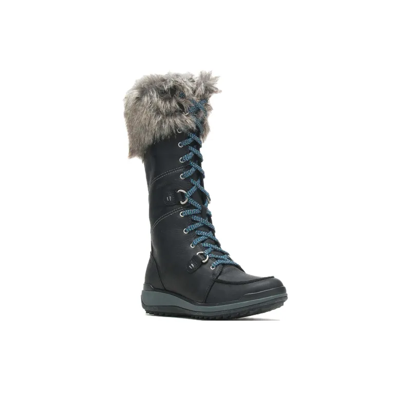 MERRELL Water-Resistant Wear-Resistant Slip-Resistant Knee-High Outdoor Boots Women's Black-1