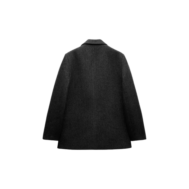 ZARA Business Suit Women's Charcoal Gray-1